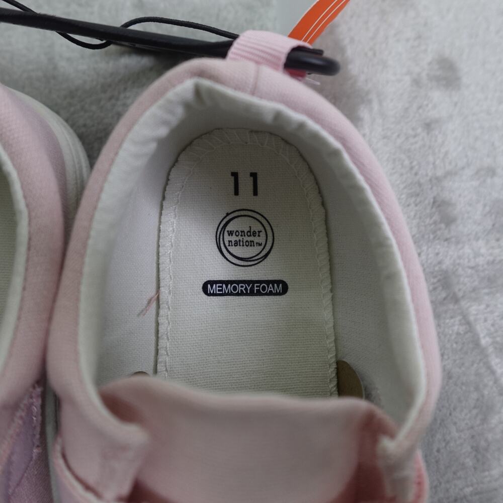 Wonder Nation Toddler Girl Moc Toe Shoes Pink Size 11 - Picture 6 of 10
